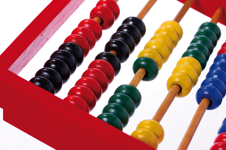 Multicolored abacus