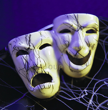 Tragedy and comedy drama masks