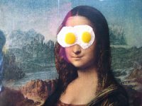 Mona Lisa egg on face