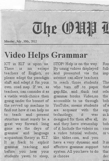 video helps grammar