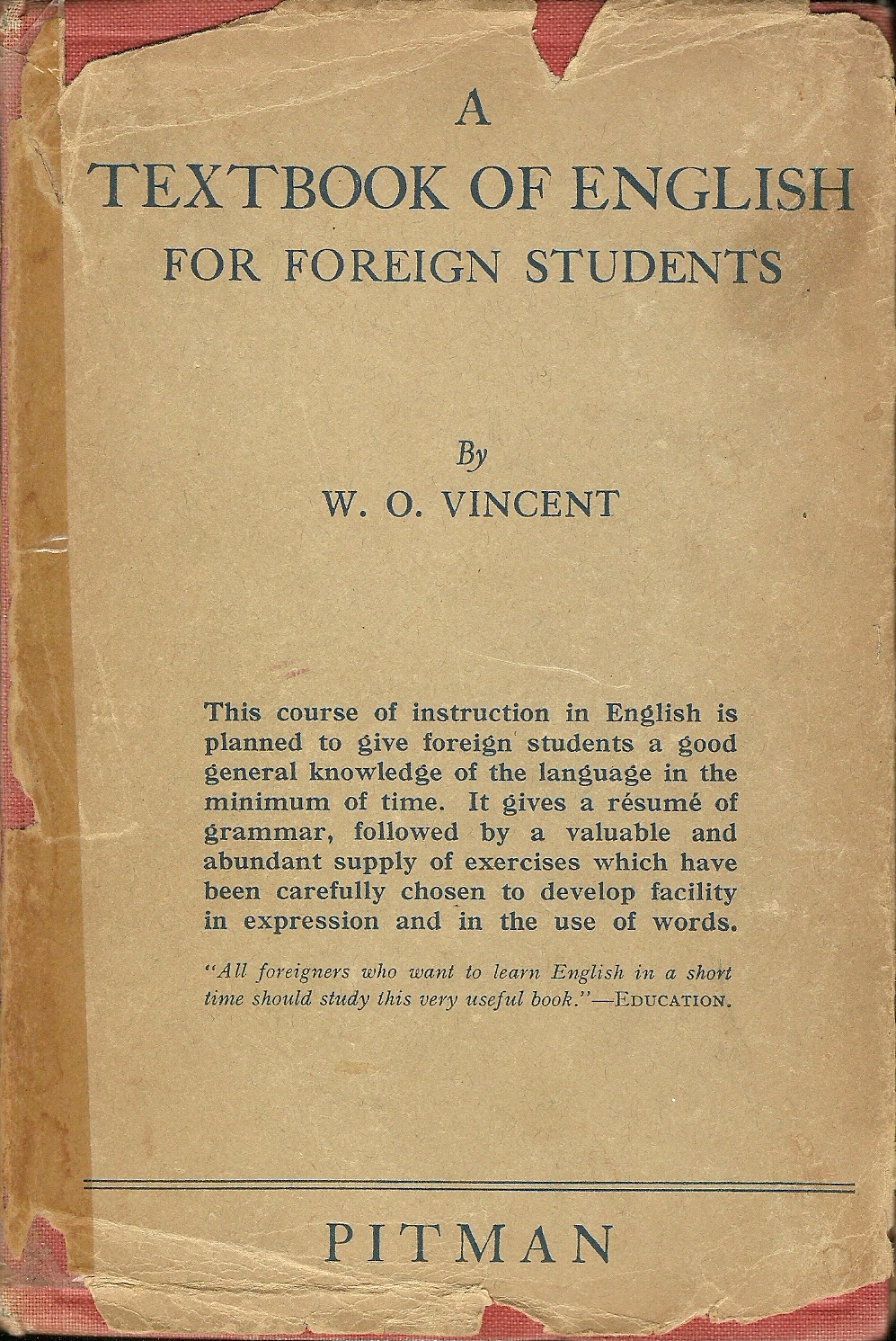 A Textbook of English - W. O. Vincent