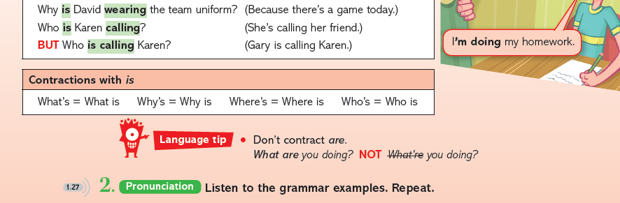 Extract from Teen2Teen - Grammar exercise