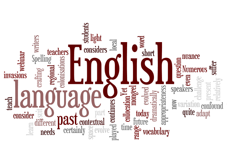 Which Engliah word cloud