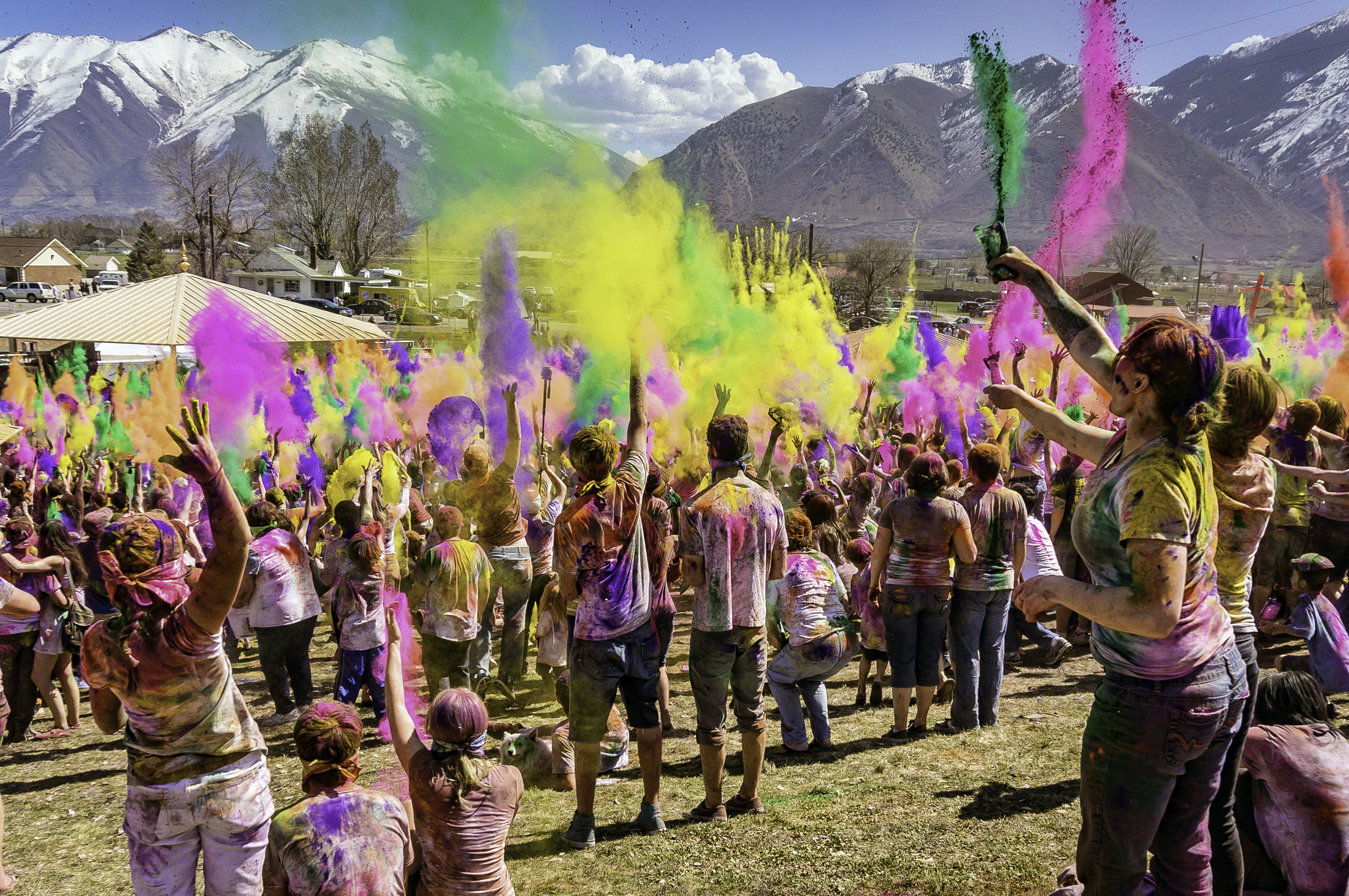A celebration of Holi Festival of Colors