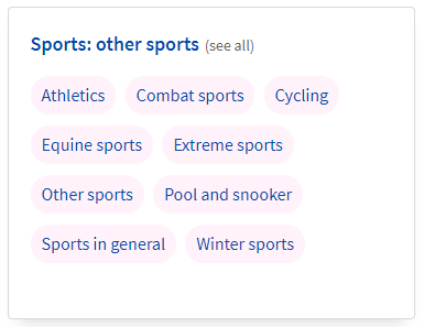 Topic vocabulary: Sports