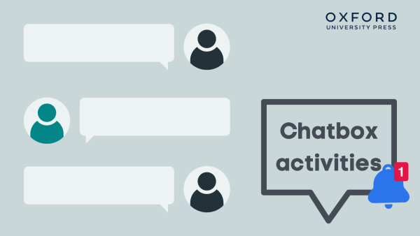 Chatbox with a pop-up notification that says "chatbox activities"
