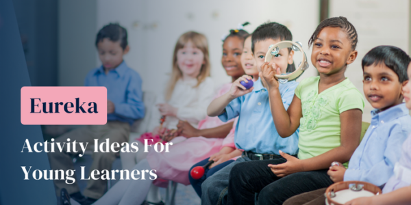 Learning through play: young learners playing with musical instruments in the classroom